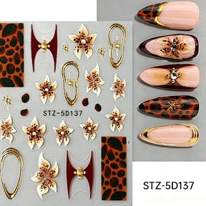 Demon Flower Nail Stickers