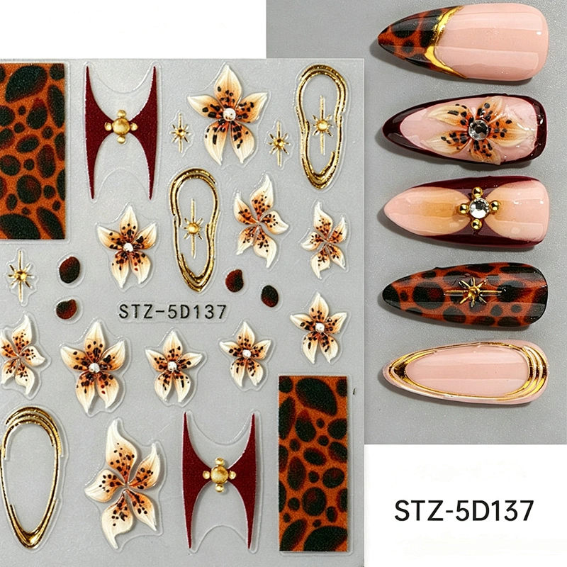 Demon Flower Nail Stickers